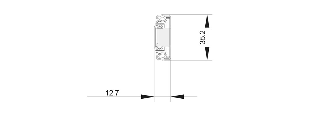 3503三节钢珠滑轨